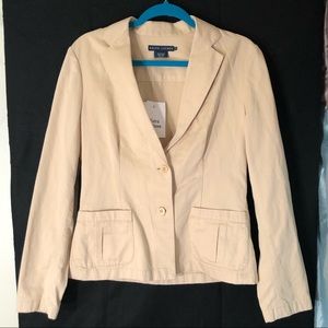 NWT Ralph Lauren Women’s Khaki Blazer Size 12